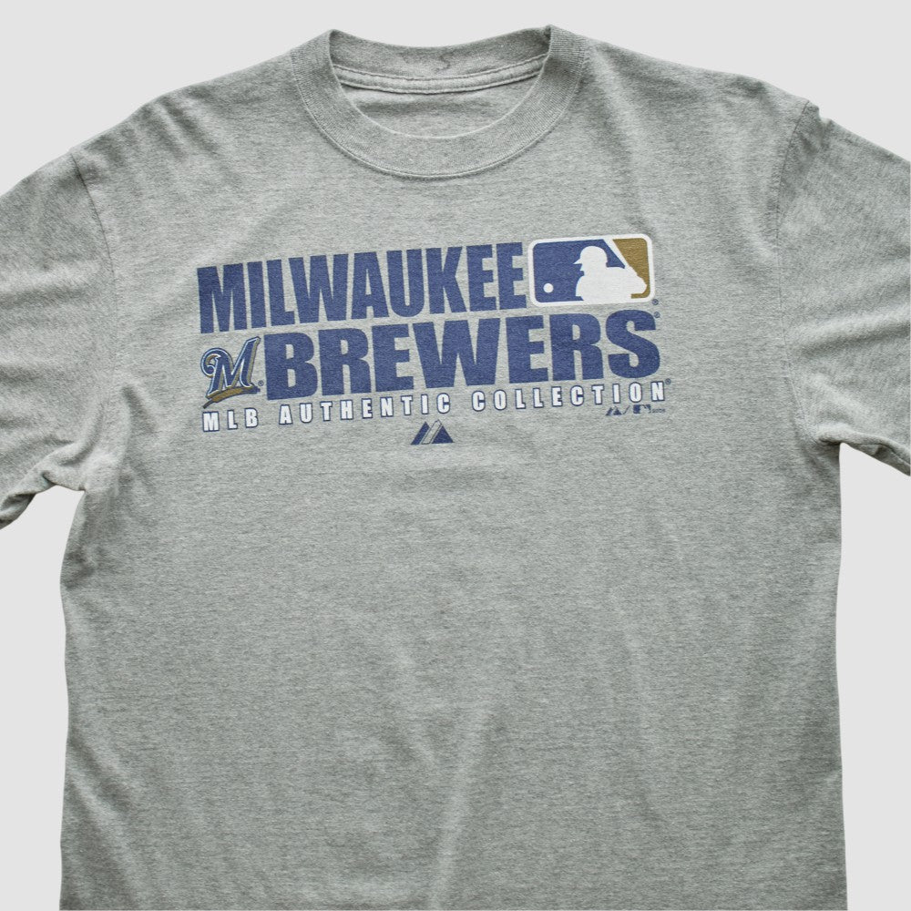 Heather Gray Milwaukee Brewers 2008 T-shirt