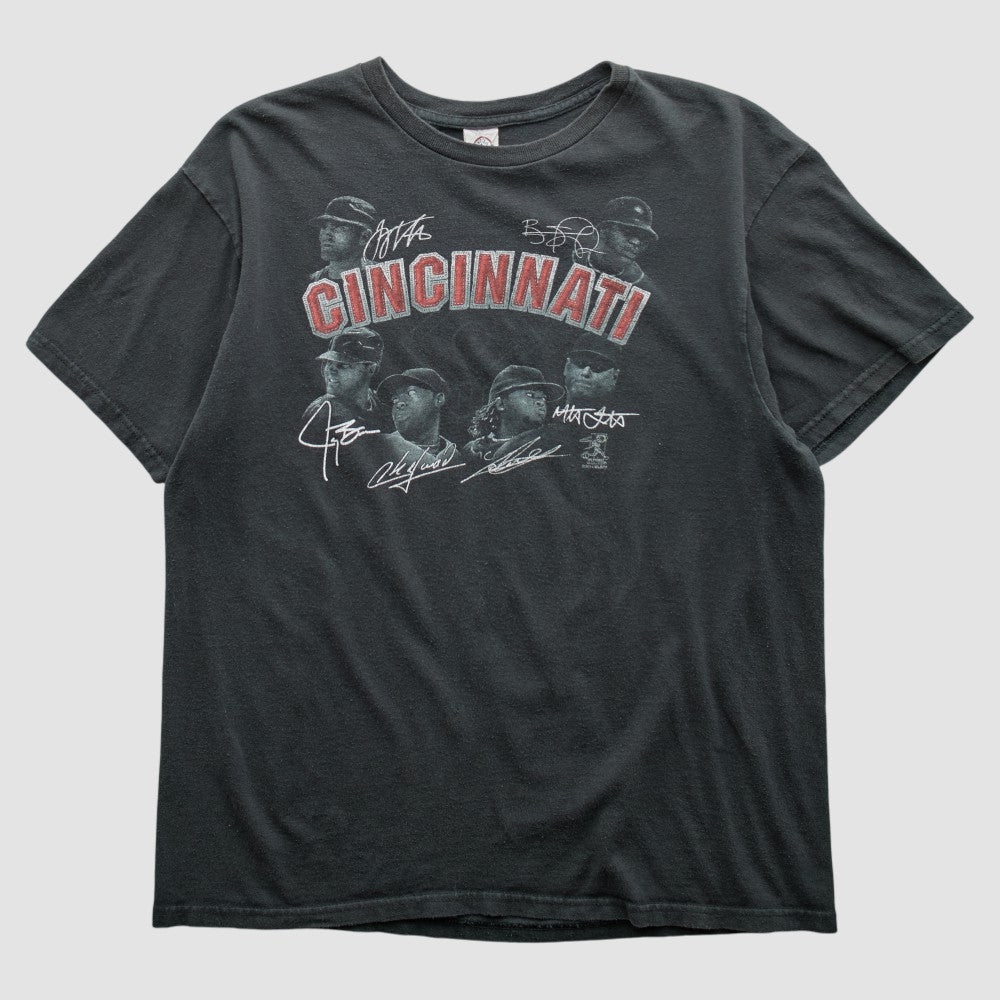 Charcoal Cincinnati Reds Pro Weight 2014 T-shirt