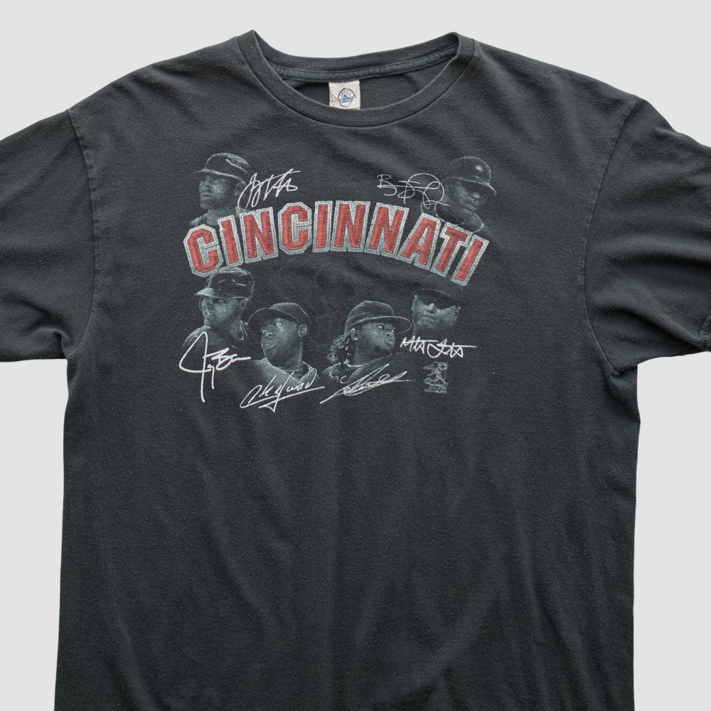 Charcoal Cincinnati Reds Pro Weight 2014 T-shirt