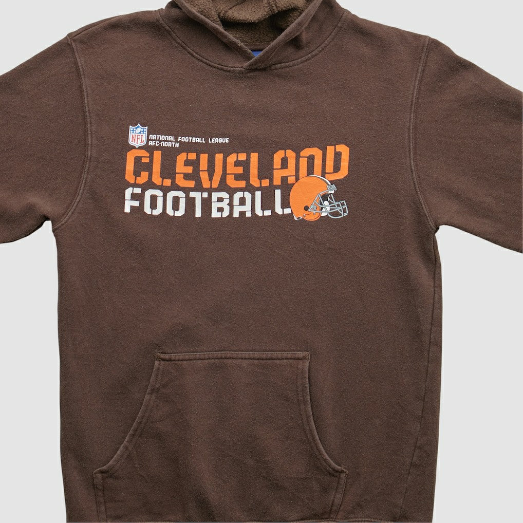 Reebok 2000s Hooded Pullover Sweatshirt - Cleveland Browns Pullover
