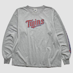 Heather Gray Minnesota Twins Lee Apparel 2000s Long Sleeve T-shirt