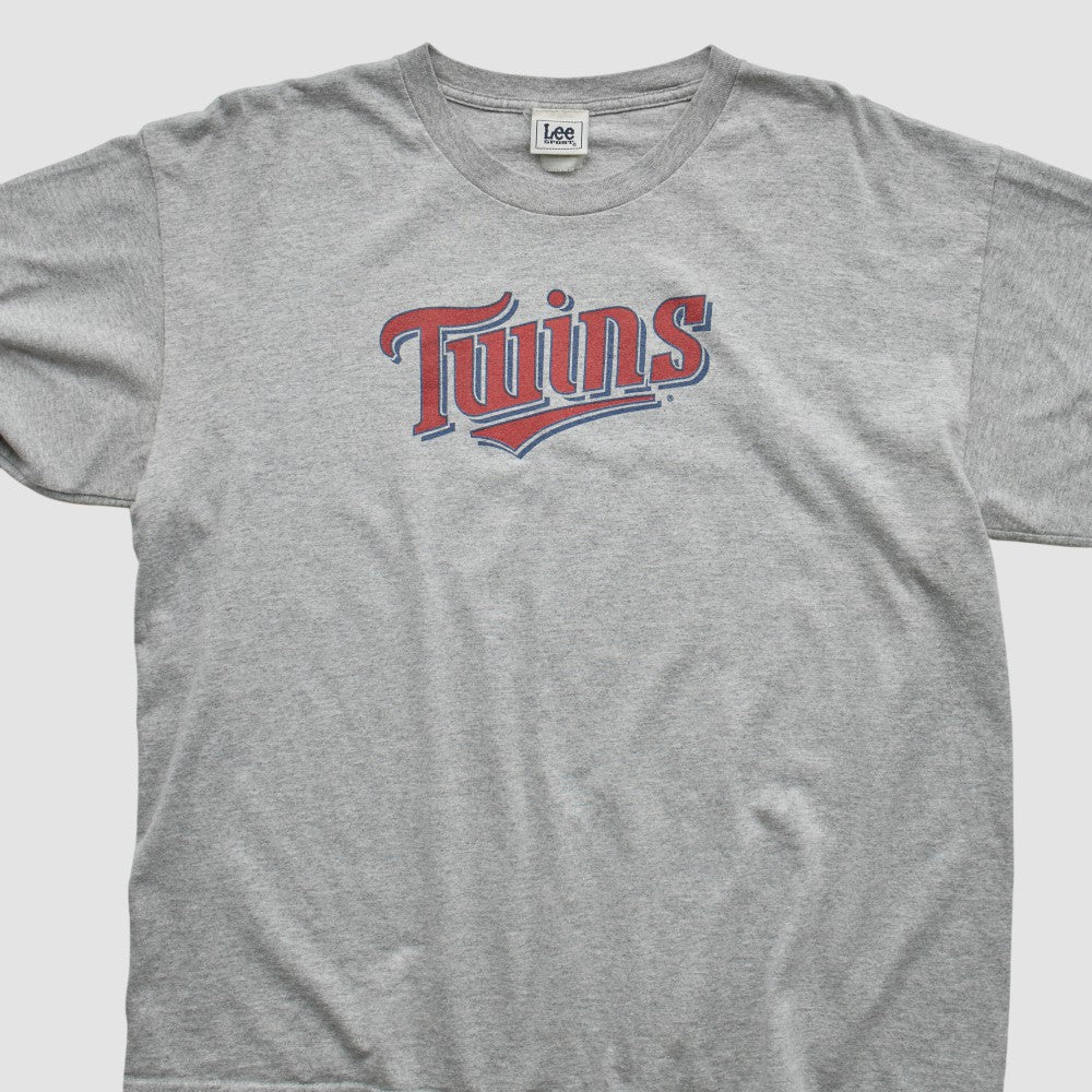 Heather Gray Minnesota Twins Lee Apparel 2000s Long Sleeve T-shirt