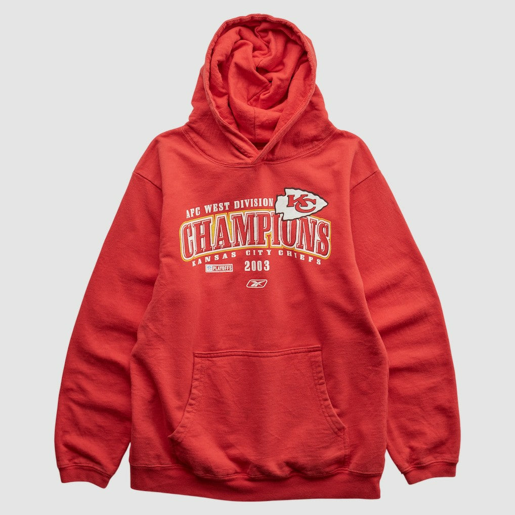 Reebok 2003 Hooded Pullover Sweatshirt - Kansas City Chiefs Pullover