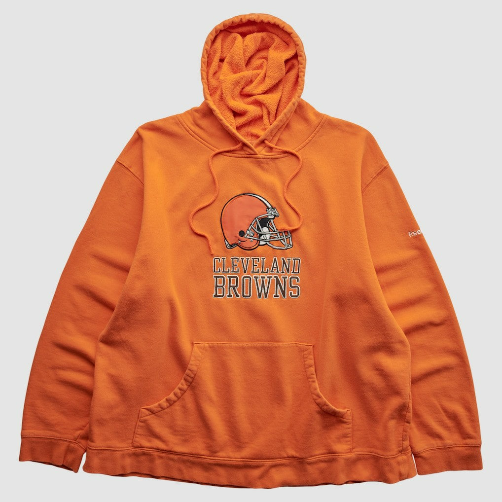 Reebok 2000s Hooded Pullover Sweatshirt - Cleveland Browns Pullover