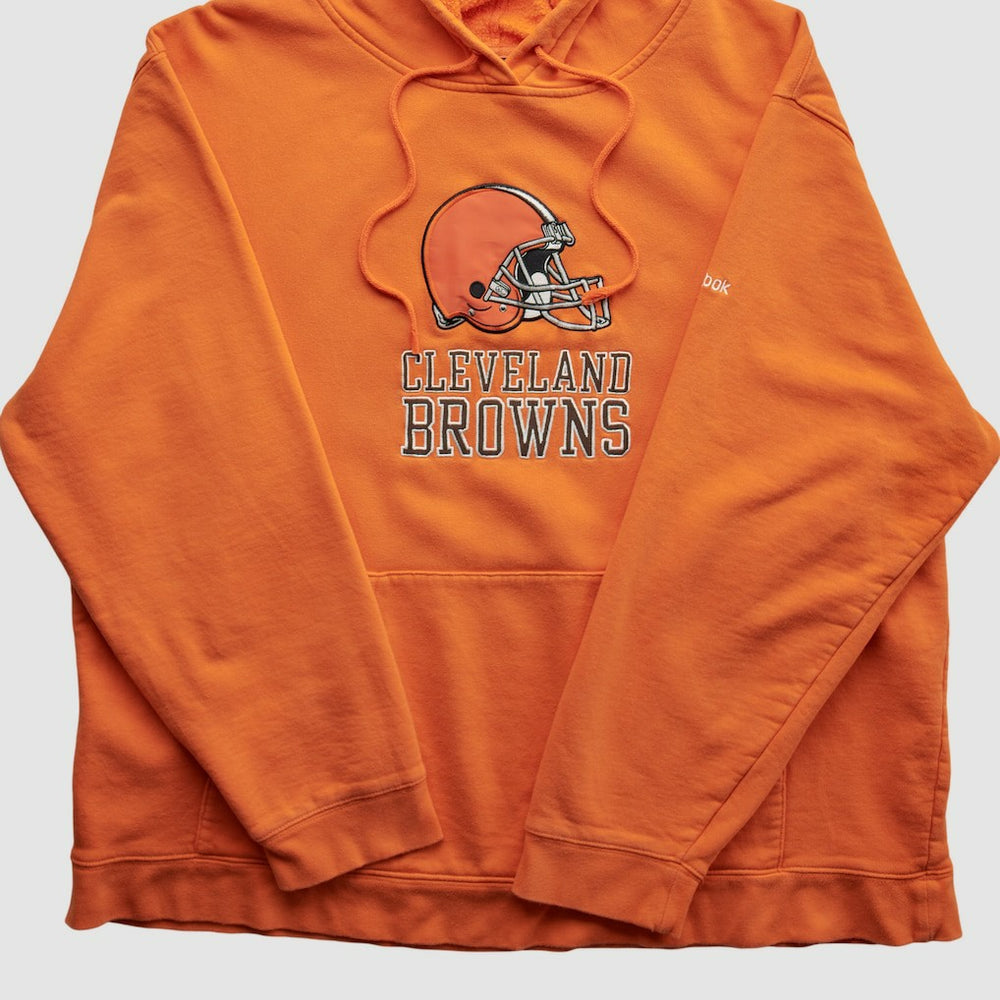 Reebok 2000s Hooded Pullover Sweatshirt - Cleveland Browns Pullover