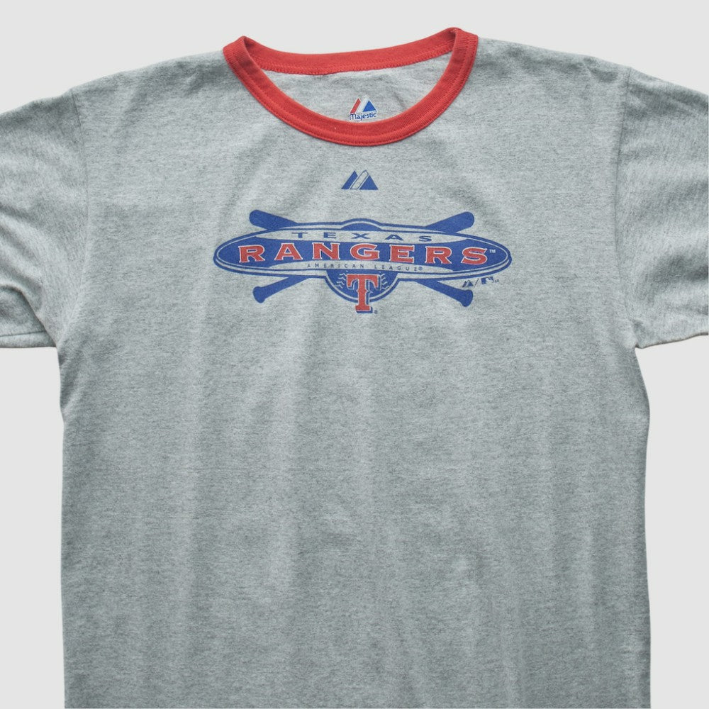 Heather Gray Texas Rangers Majestic 2010 T-shirt
