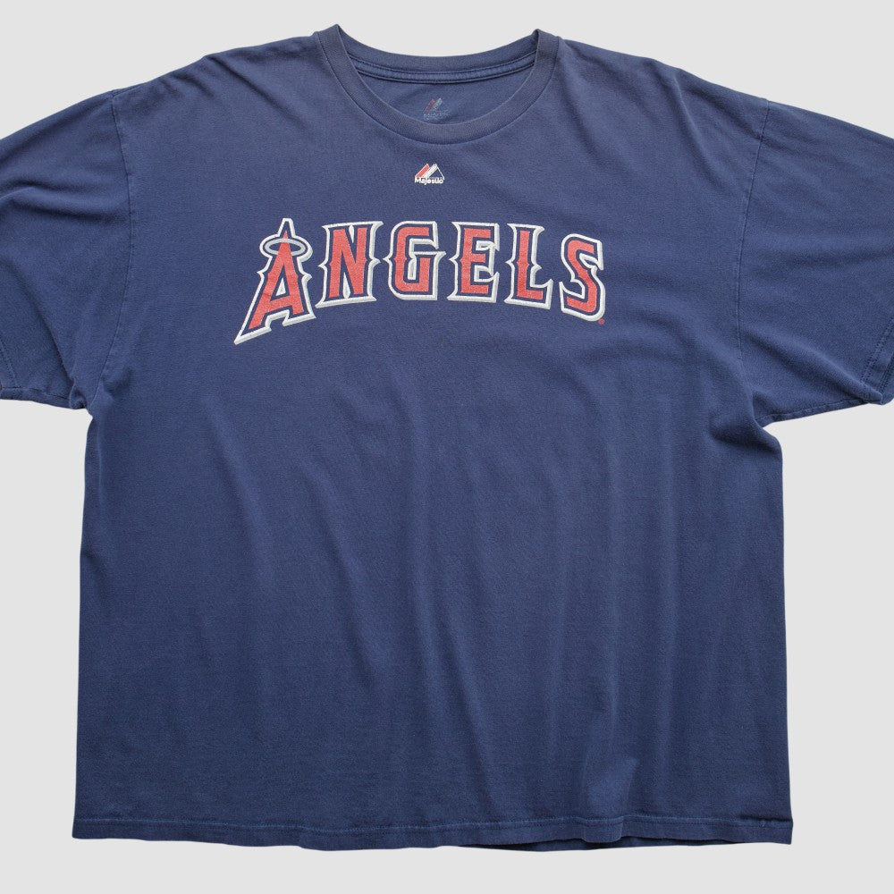 Navy Los Angeles Angels Majestic 2000s T-shirt