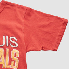 Red St. Louis Cardinals Logo 7 90s T-shirt