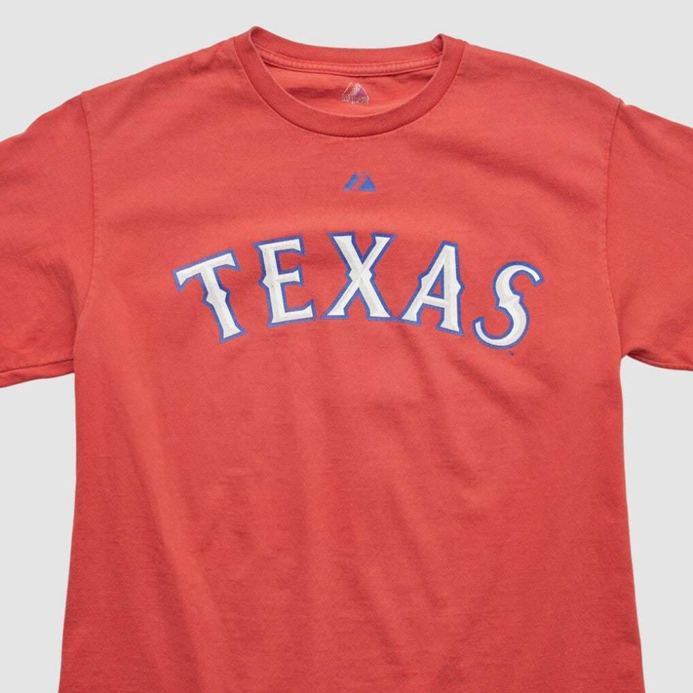 Red Texas Rangers Majestic 2000s T-shirt