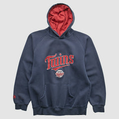 Navy Minnesota Twins Majestic 2000s Hooded Pullover Sweatshirt
