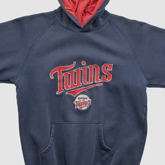 Navy Minnesota Twins Majestic 2000s Hooded Pullover Sweatshirt
