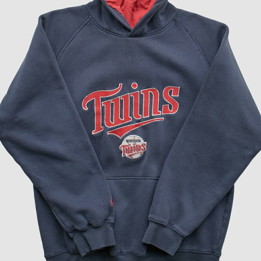 Navy Minnesota Twins Majestic 2000s Hooded Pullover Sweatshirt