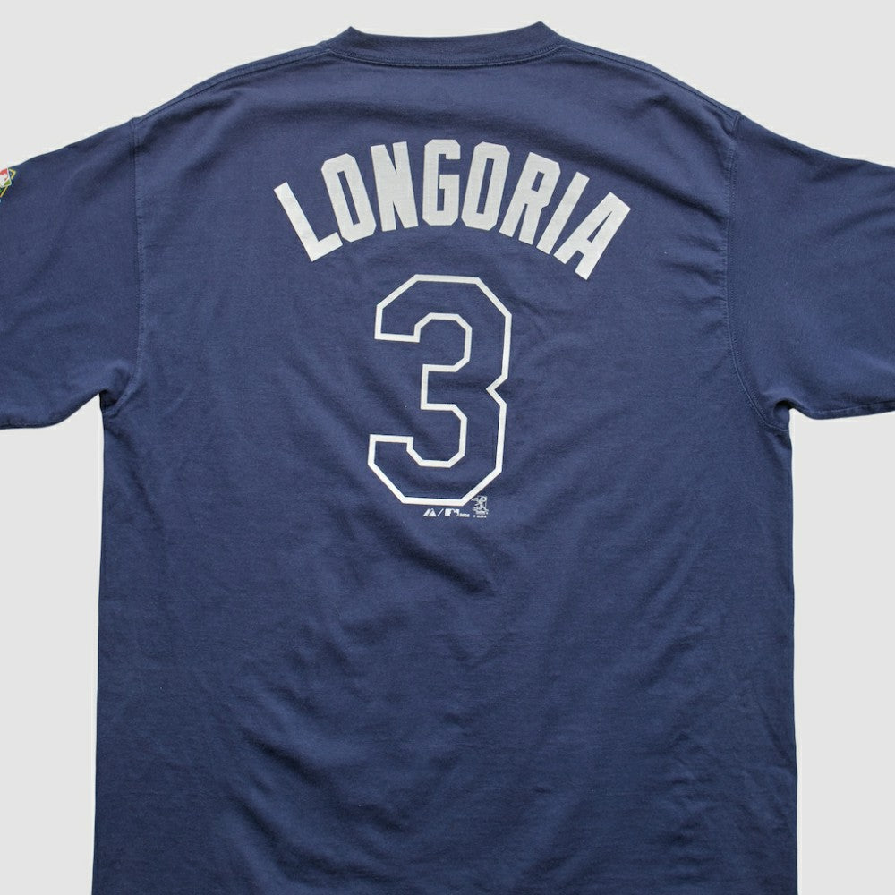 Navy Tampa Bay Rays Majestic 2008 T-shirt