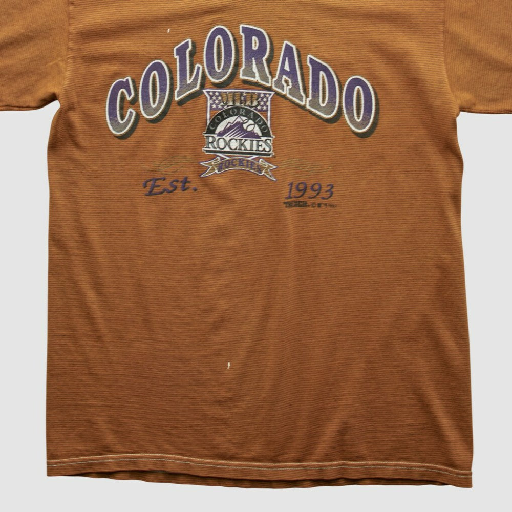Brown Colorado Rockies Trench 1993 T-shirt
