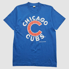 Blue Chicago Cubs Velva Sheen 1988 T-shirt