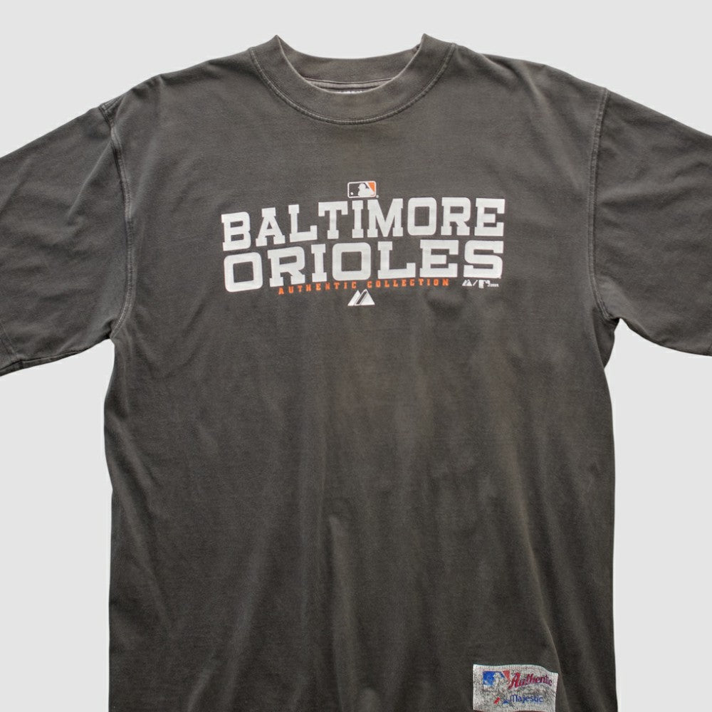 Charcoal Baltimore Orioles Majestic 2000s T-shirt