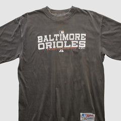 Charcoal Baltimore Orioles Majestic 2000s T-shirt