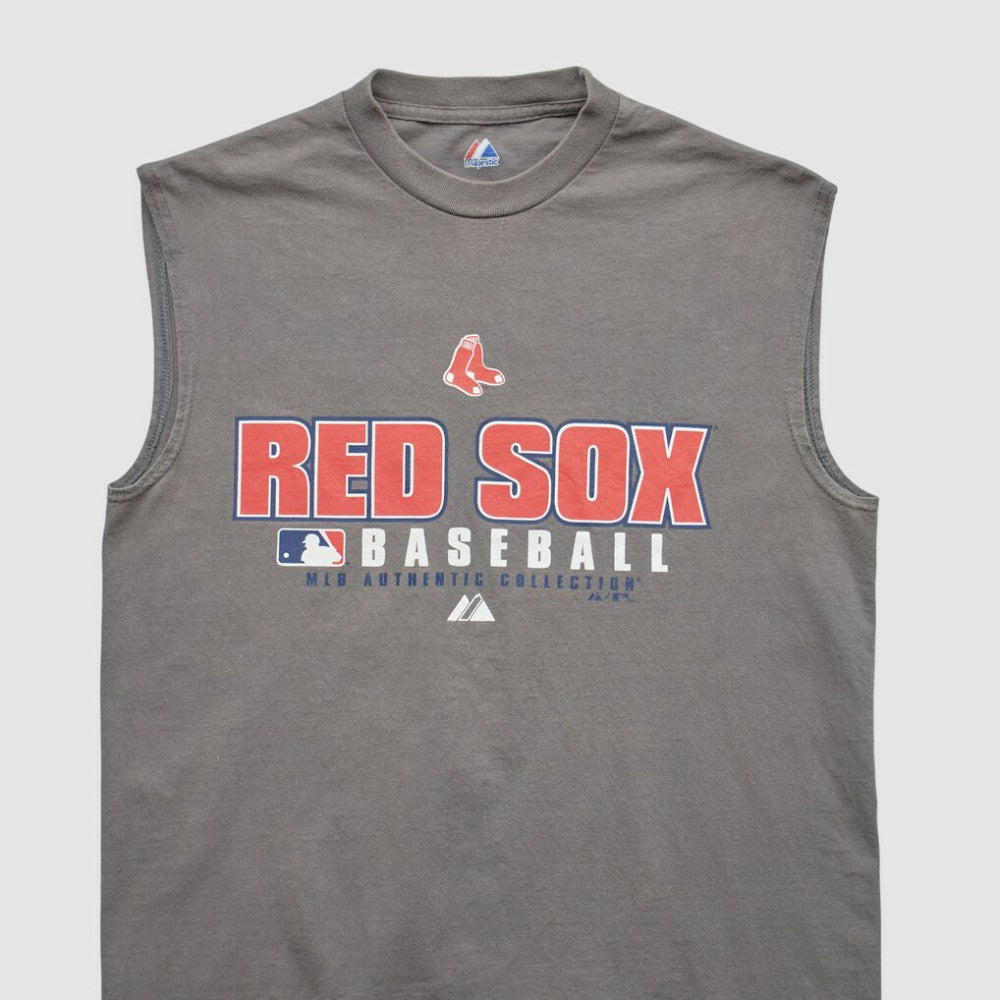 Gray Boston Red Sox Majestic 2000s Tank
