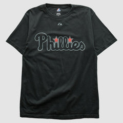 Black Philadelphia Phillies Majestic 2000s T-shirt