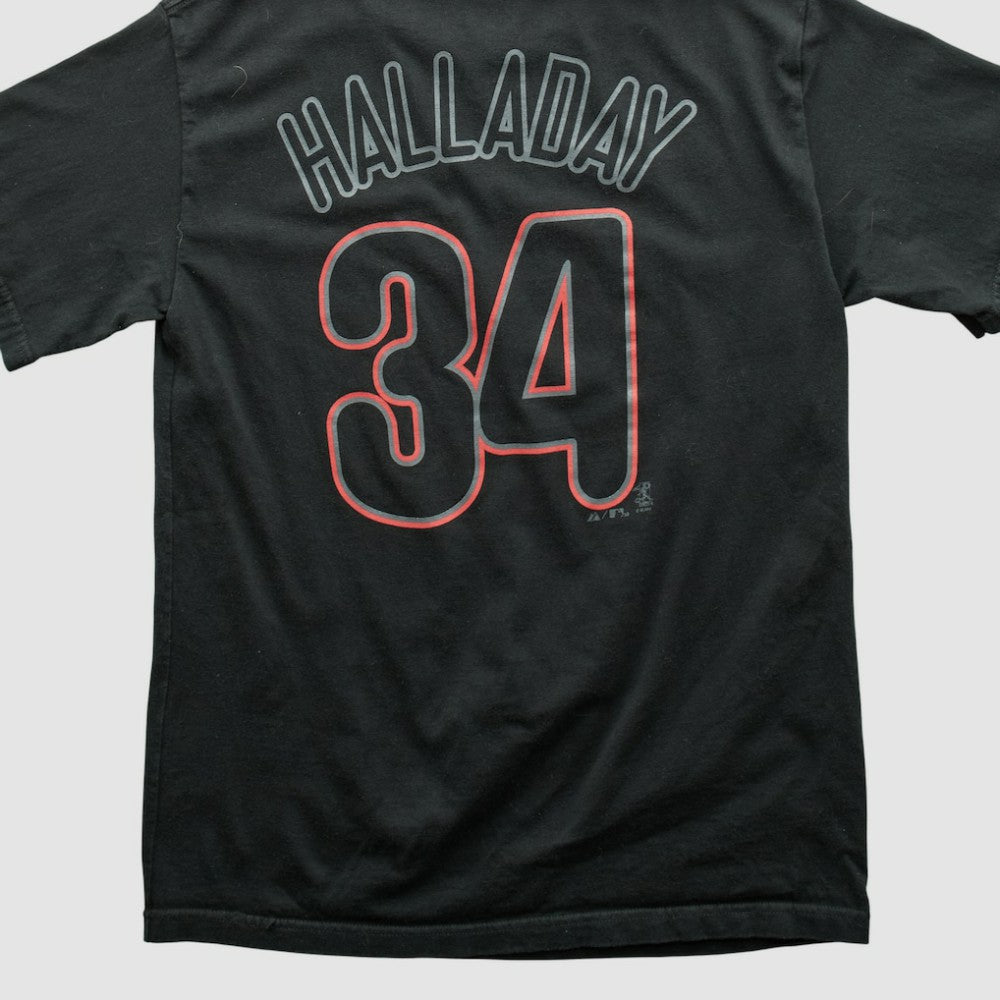 Black Philadelphia Phillies Majestic 2000s T-shirt
