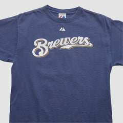Navy Milwaukee Brewers Majestic 2008 T-shirt