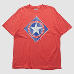 Red Texas Rangers Hanes 90s T-shirt