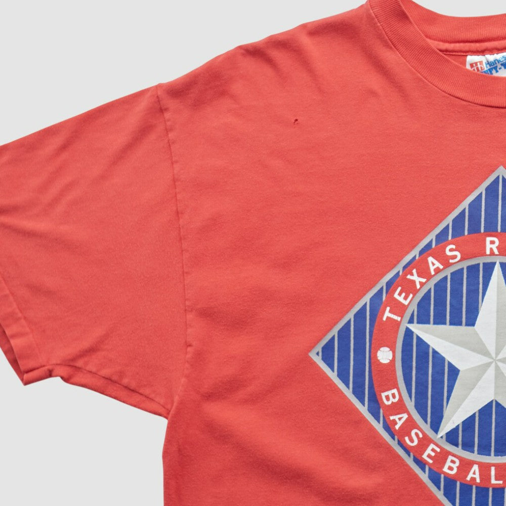 Red Texas Rangers Hanes 90s T-shirt