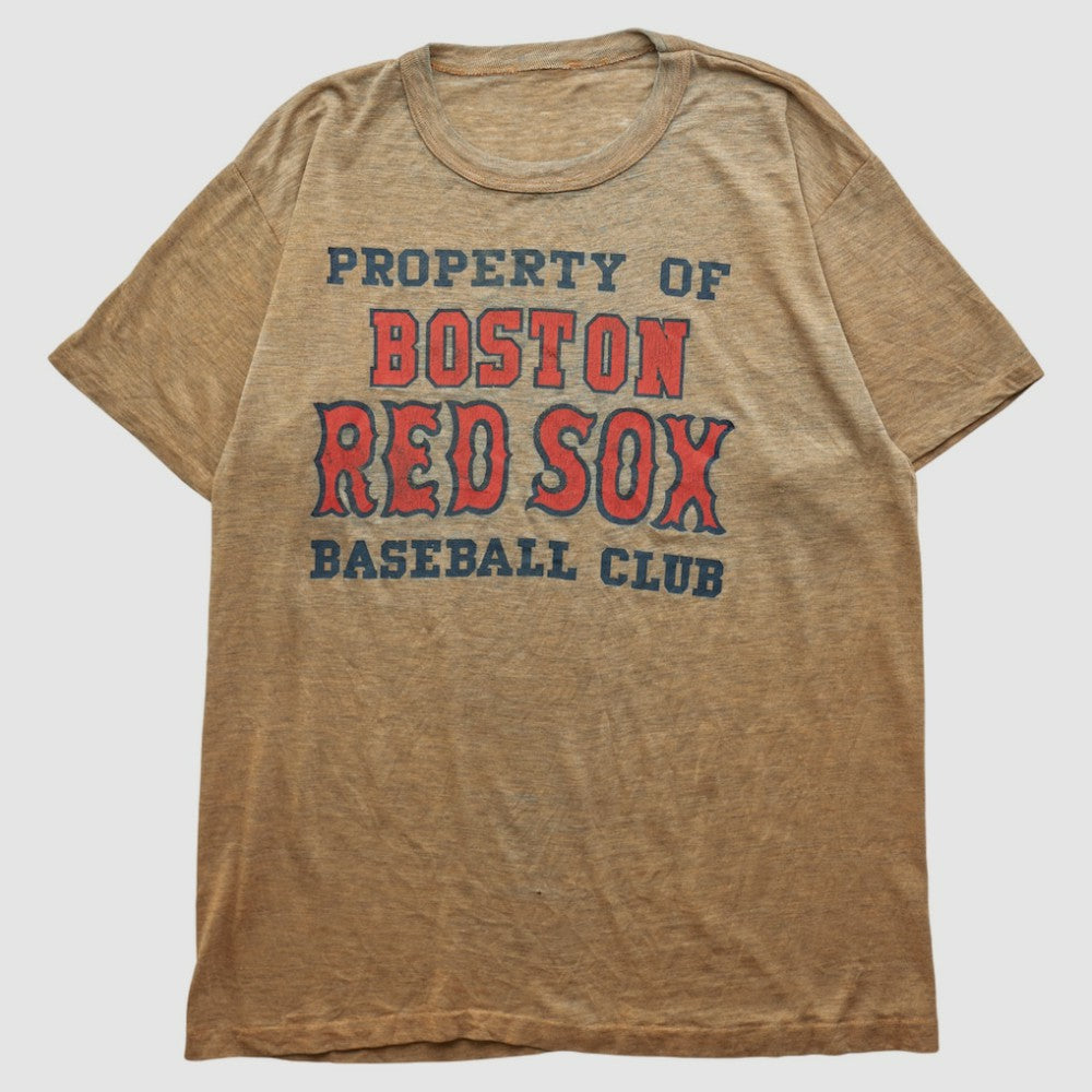 Tan Boston Red Sox 80s T-shirt