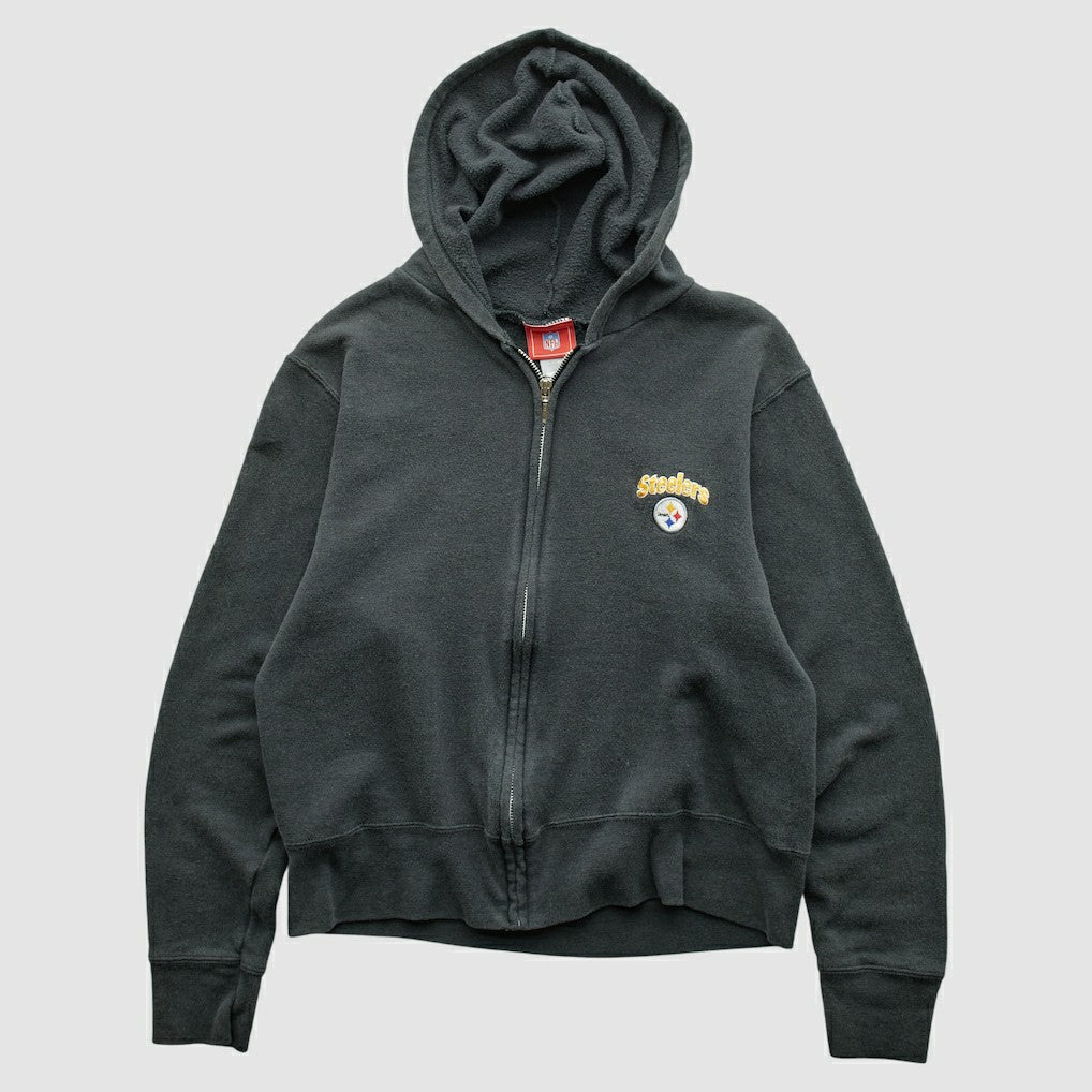 NFL 2000s Hooded Full Zip Sweatshirt - Pittsburgh Steelers Sweatshirts