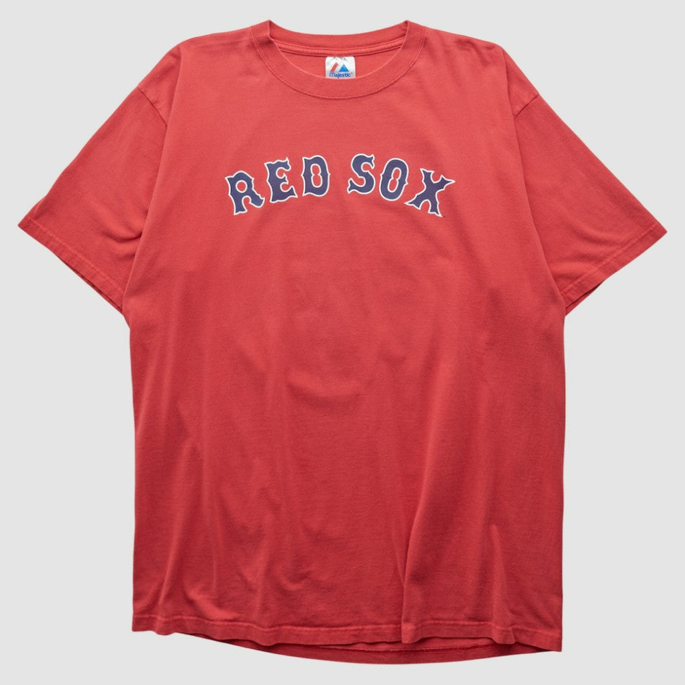 Red Boston Red Sox Majestic 2000s T-shirt