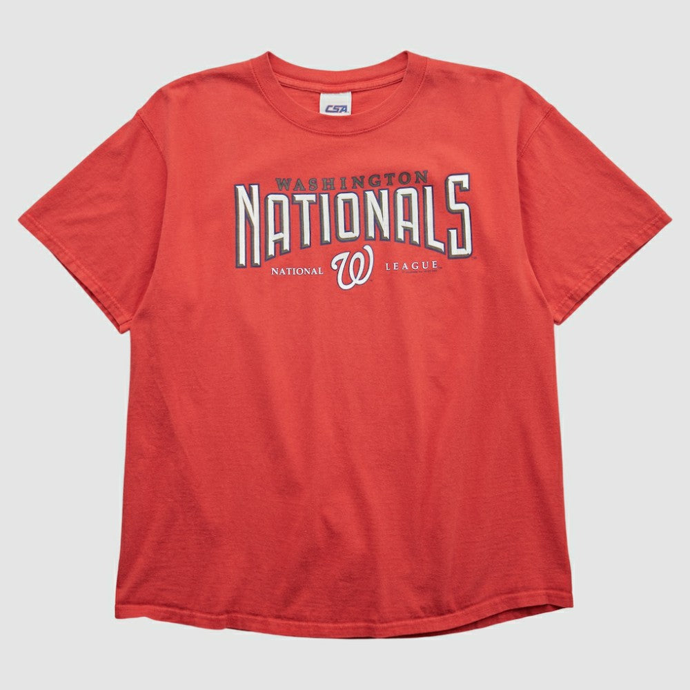 Red Washington Nationals CSA 2000s T-shirt