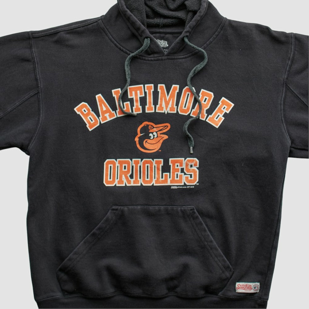 Black Baltimore Orioles Stitches 2015 Hooded Pullover Sweatshirt