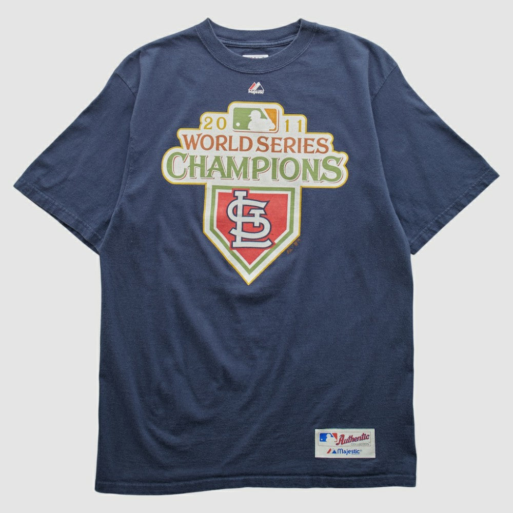 Navy St. Louis Cardinals Majestic 2011 T-shirt
