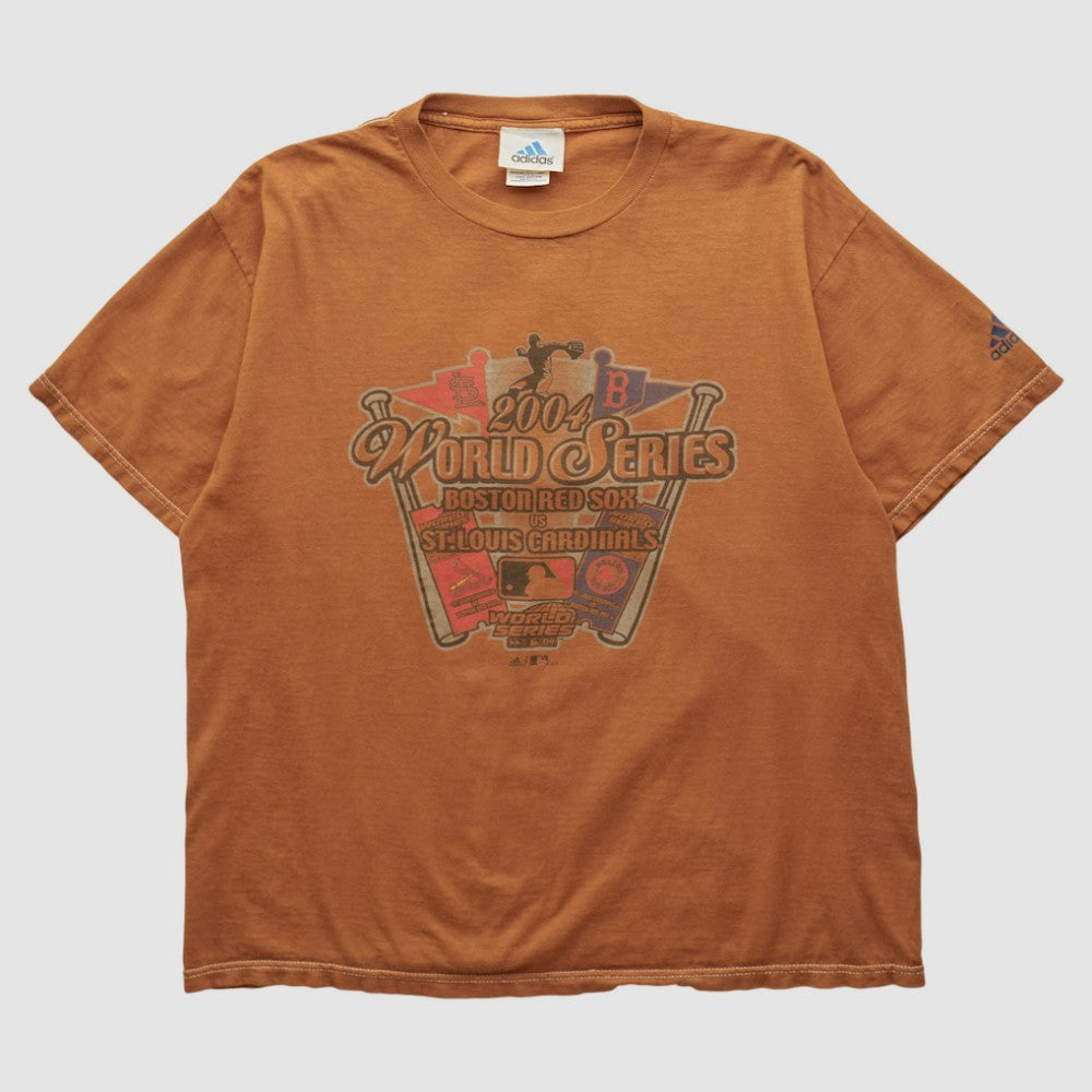 Orange MLB World Series Adidas 2004 T-shirt