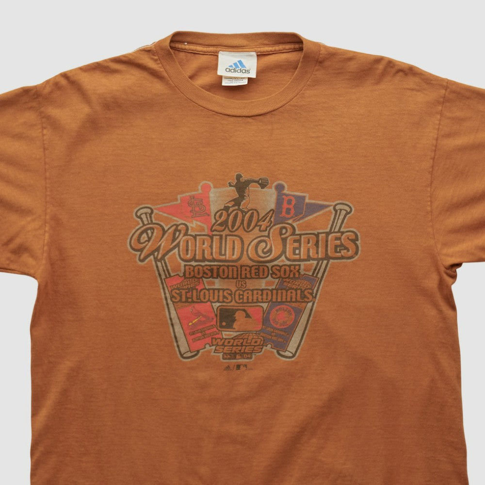Orange MLB World Series Adidas 2004 T-shirt