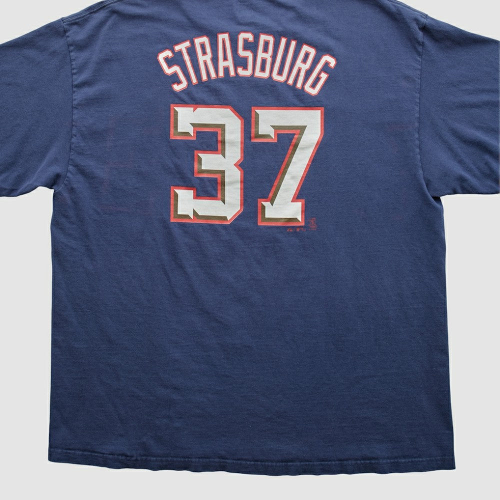 Navy Washington Nationals Majestic 2010s T-shirt