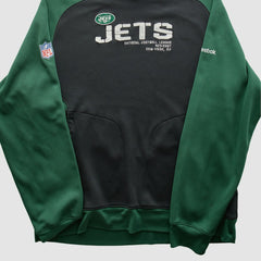 Reebok 2010s Hooded Pullover Sweatshirt - New York Jets Pullover