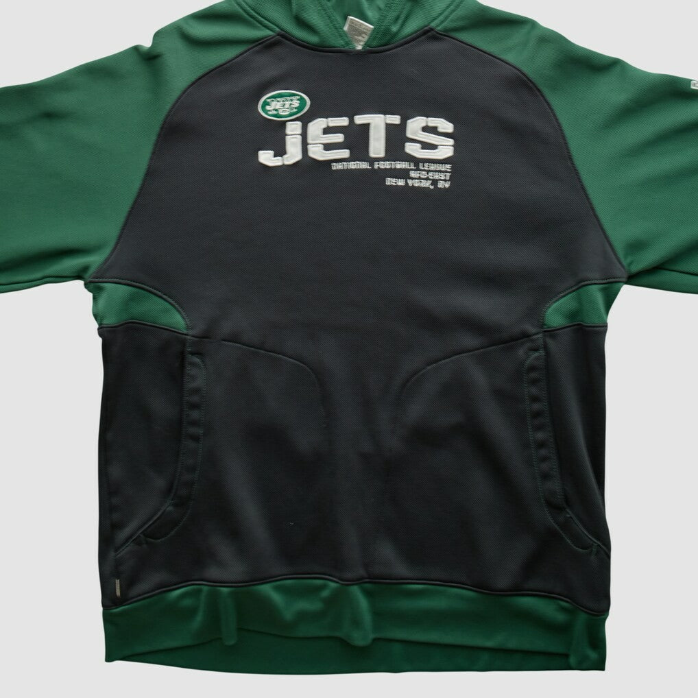 Reebok 2010s Hooded Pullover Sweatshirt - New York Jets Pullover