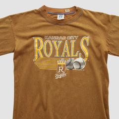 Brown Kansas City Royals Logo 7 90s T-shirt