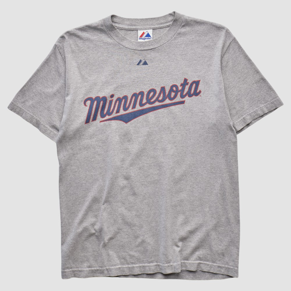Heather Gray Minnesota Twins Majestic 2010 T-shirt