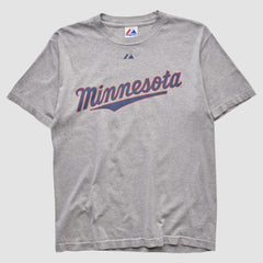 Heather Gray Minnesota Twins Majestic 2010 T-shirt