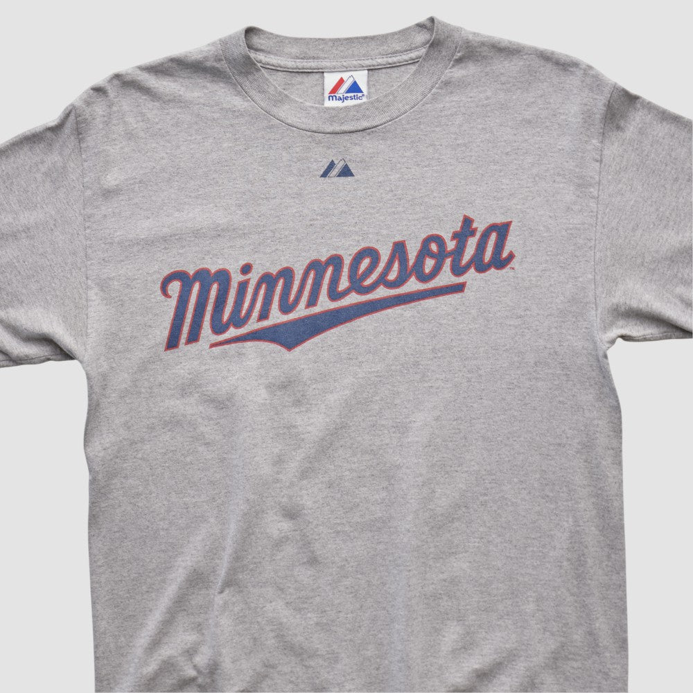 Heather Gray Minnesota Twins Majestic 2010 T-shirt