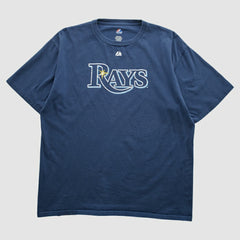 Navy Tampa Bay Rays Majestic 2010s T-shirt