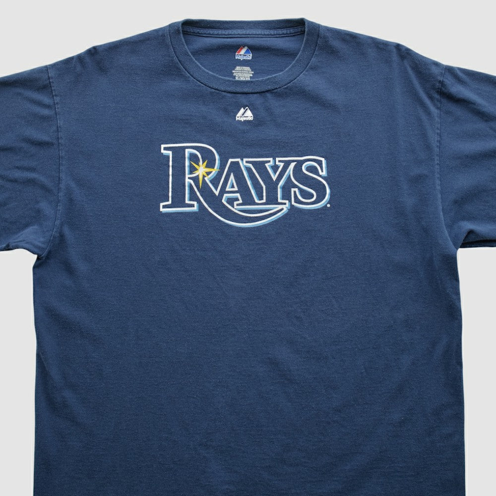 Navy Tampa Bay Rays Majestic 2010s T-shirt