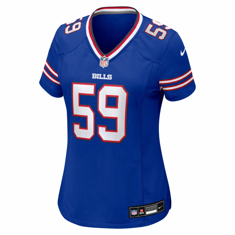 Shaq Lawson  Women's Team Game Jersey - Buffalo Bills Jerseys