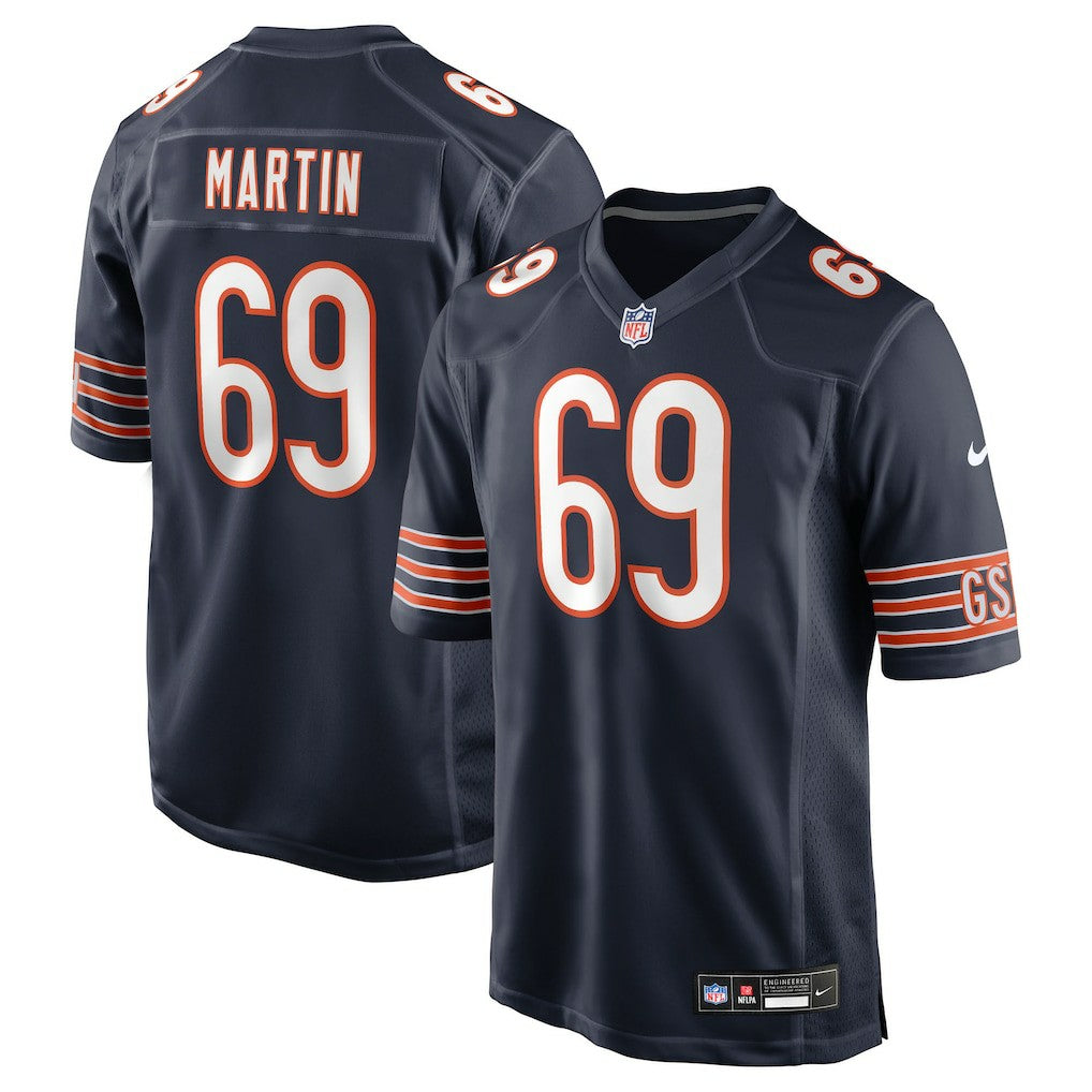 Jeremiah Martin  Team Game Jersey - Chicago Bears Jerseys