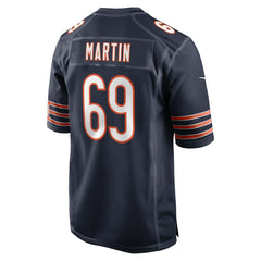 Jeremiah Martin  Team Game Jersey - Chicago Bears Jerseys