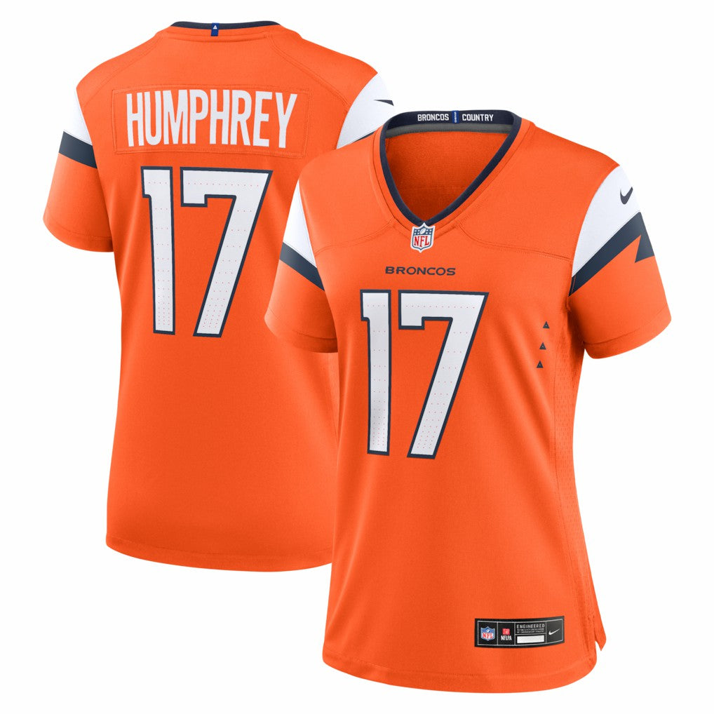 Lil'Jordan Humphrey  Women's Team Game Jersey - Denver Broncos Jerseys