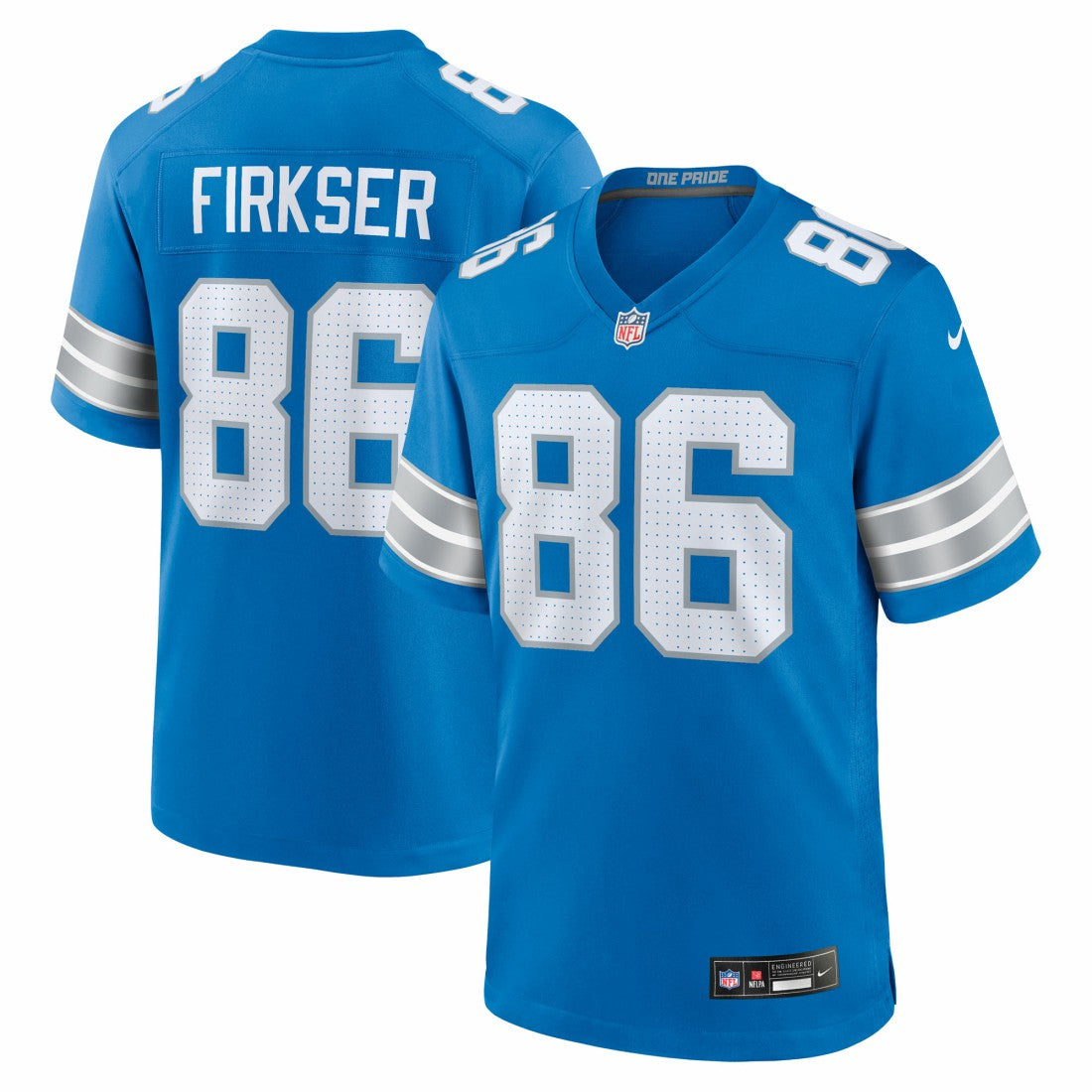 Anthony Firkser  Team Game Jersey - Detroit Lions Jerseys