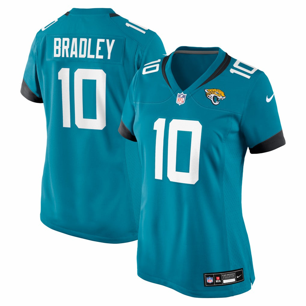 Carter Bradley  Women's Team Game Jersey - Jacksonville Jaguars Jerseys